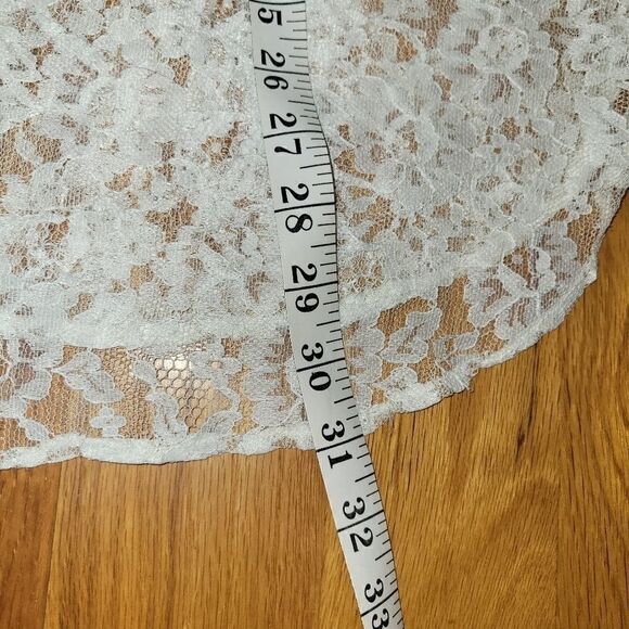 Vintage Gold Label Victoria's Secret White Lace Bridal Nightgown Shirt M/L - Picture 9 of 15